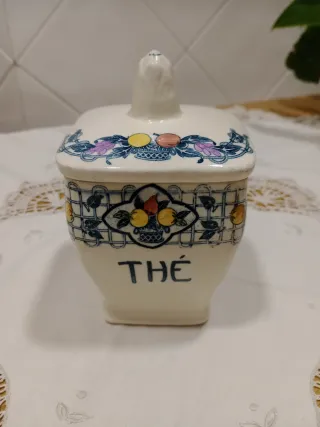 Set 6 Botes Cocina Cerámica Vintage