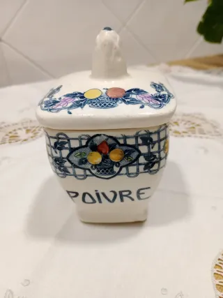 Set 6 Botes Cocina Cerámica Vintage