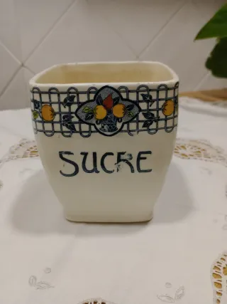 Set 6 Botes Cocina Cerámica Vintage