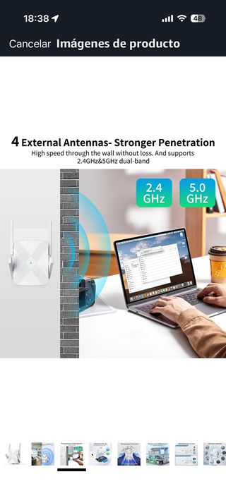 Repetidor WiFi 2.4GHz AP/Repeater