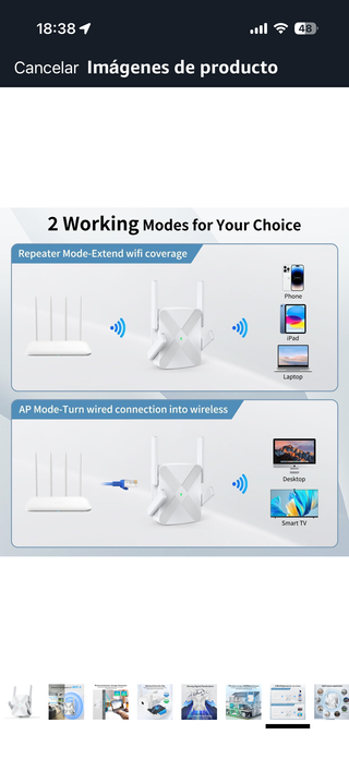 Repetidor WiFi 2.4GHz AP/Repeater