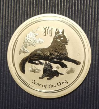 AUSTRALIA 2018 -Anno del CANE da 2 oz. PROOF