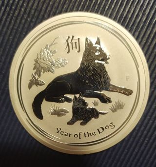 AUSTRALIA 2018 -Anno del CANE da 2 oz. PROOF