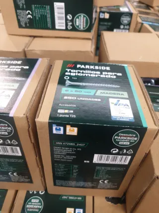 Tornillos aglomerado Parkside (400 uds)