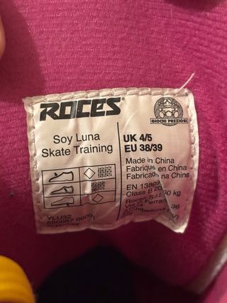 Patines Soy Luna Talla 38/39