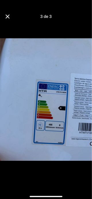 Termo Eléctrico HTW 15L