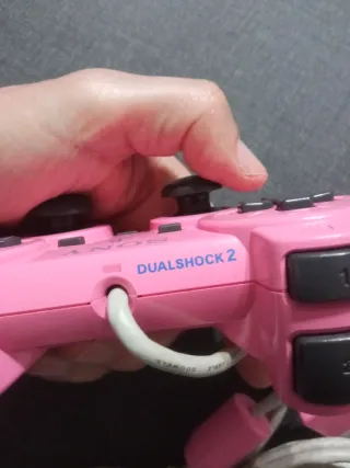 Mando DualShock 2 rosa para Ps2
