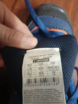 Botas montaña niño Decathlon T36