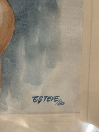 Cuadro acuarela figura femenina