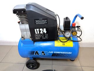 Compressore ABAC 24 litri 1.5 HP a olio funzionant