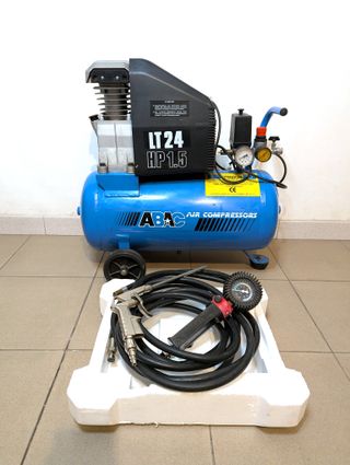 Compressore ABAC 24 litri 1.5 HP a olio funzionant