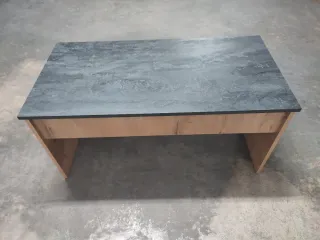 Mesa centro elevable roble y mármol