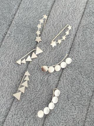 Par de Pendientes Trepadores Plata 925