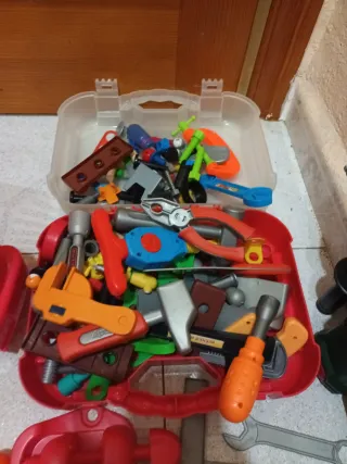 Lote herramientas de juguete para niños