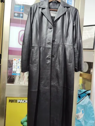 Abrigo Piel ARROPA Talla 40 Negro