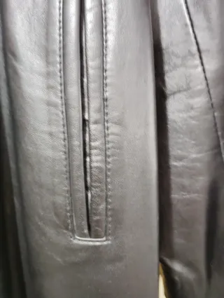 Abrigo Piel ARROPA Talla 40 Negro