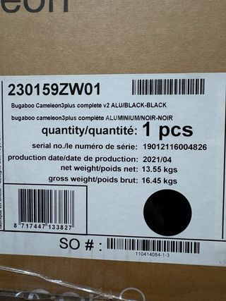 Bugaboo Camaleon 3 + capazo y 2 capotas