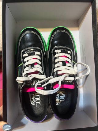 Zapatillas Versace Jeans Couture Negras y Verdes