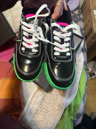 Zapatillas Versace Jeans Couture Negras y Verdes