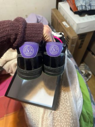 Zapatillas Versace Jeans Couture Negras y Verdes