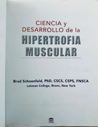 CIENCIA y DESARROLLO de la HIPERTROFIA MUSCULAR.