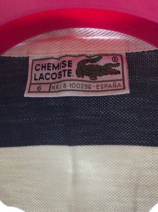 Lacoste Chemise Polo Txl Rayas Multicolor