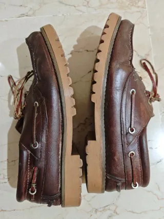 Náuticos de piel marrón talla 42
