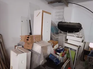 Armario y Estantería Marrón y Verde