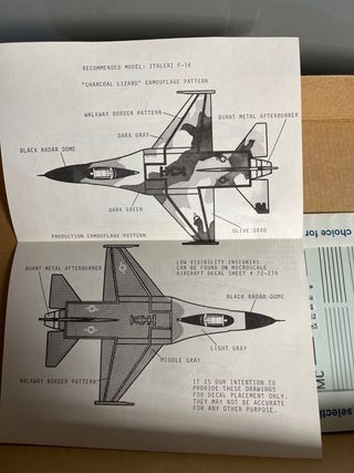 Microscale 72-276 US F-16 Decal
