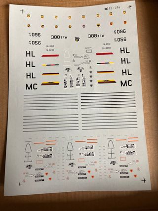 Microscale 72-276 US F-16 Decal
