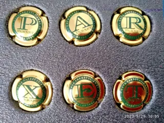 Lote 6 Chapas Cava Parxet Reproducción