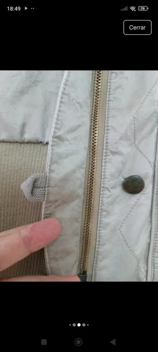 Cazadora bomber beige Talla S