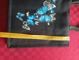 Set Borsa e Pochette Farfalle Blu Nuove