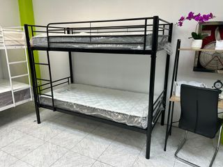 Litera cama individual negra nueva OFERTA