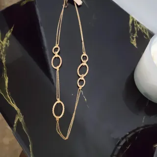 Gargantilla plata bañada en oro