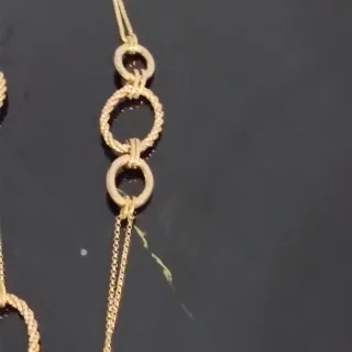 Gargantilla plata bañada en oro