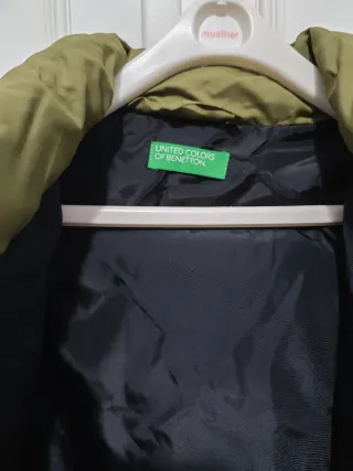 Abrigo plumas niño verde