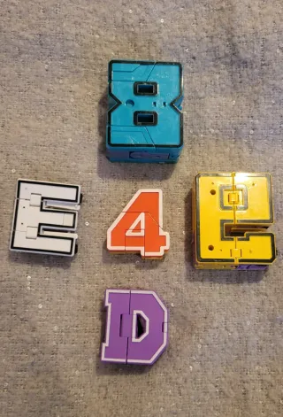 Pack 5 LetraBots Juguete