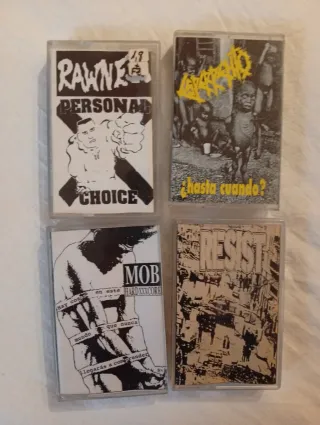 Lote 15 Cintas Cassette Punk Rock