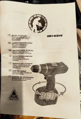 Taladro a batería portátil