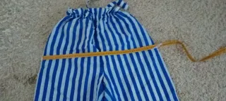 Disfraz Pantalón Rayas Azul y blanco