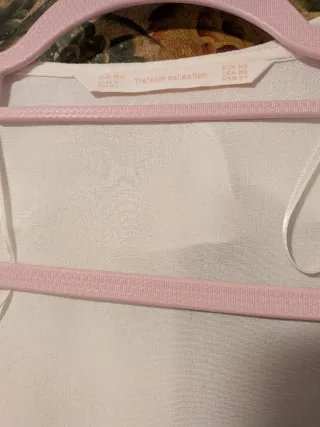 Blusa Zara Blanca Talla S