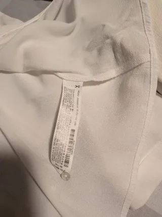 Blusa Zara Blanca Talla S
