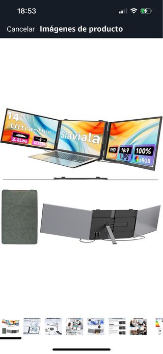 Siaviala Extensor Pantalla Portátil 14 Ultra-Thin