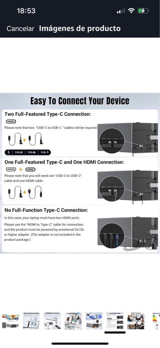 Siaviala Extensor Pantalla Portátil 14 Ultra-Thin