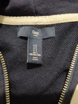 Sudadera Gap con cremallera azul