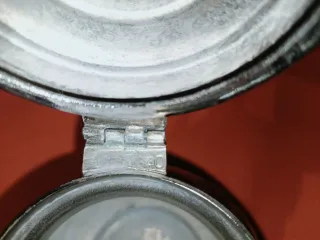 Tetera artesanal vintage,baño plata. Perfecta