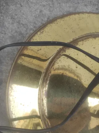 Lampada da terra vintage dorata