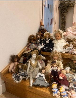 Lote 60 Muñecas Porcelana Antiguas