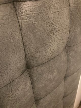 Mesitas de noche Ikea madera wengué + cabezal